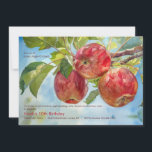 Apple Orchard Invitation<br><div class="desc">A vibrant, watercolor, apples invitation perfect for apple picking and fall celebrations. (Image by Freepik). The card is easy to customize with your wording, font and font colour. Not exactly what you're looking for? All our products can be custom designed to meet your needs at no extra charge. Simply contact...</div>