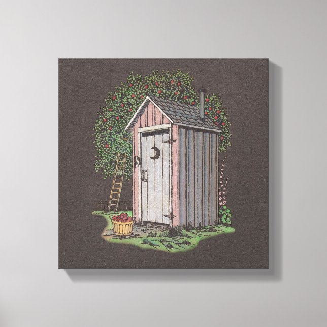 Apple Orchard Outhouse Canvas Print (Front)