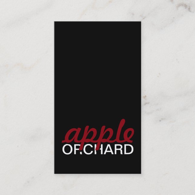 apple orchard punch card (Front)