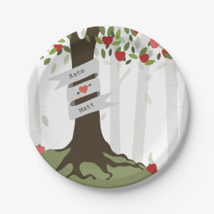 Apple Orchard Wedding Paper Plate