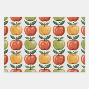 Apple Orchard Wrapping Paper Sheet