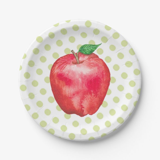 Apple Paper Plate (Front)