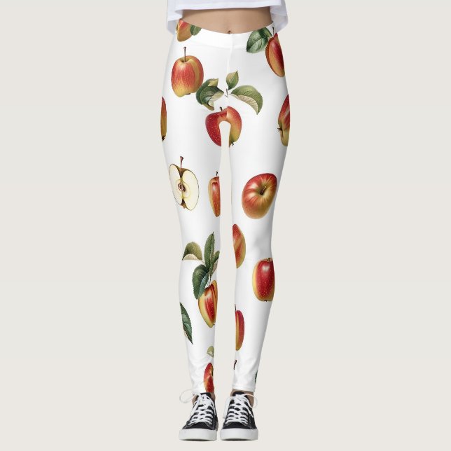 Apple Pattern Leggings (Front)