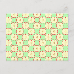 Apple pattern. postcard