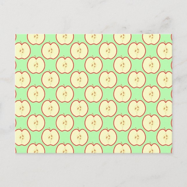 Apple pattern. postcard (Front)