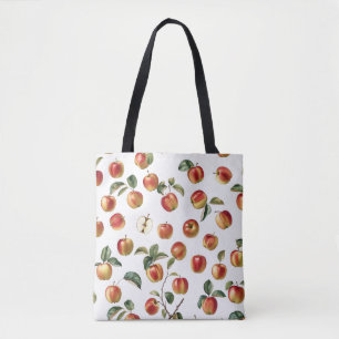 Apple Pattern Tote Bag