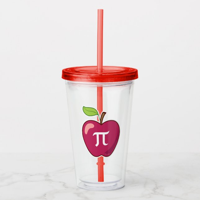 Apple Pi Acrylic Tumbler (Front)