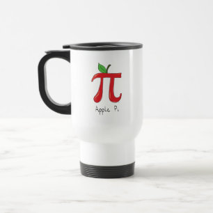 Apple Pi Cute Math Pi Day Coffee Travel Mug