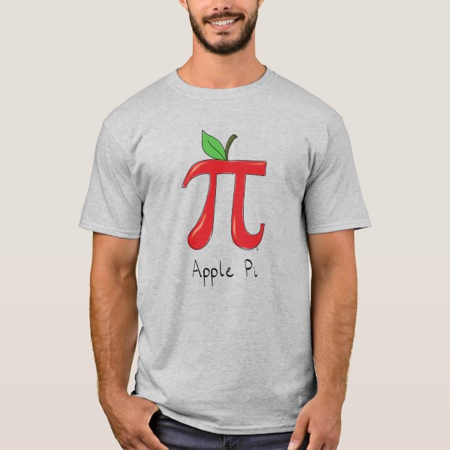 Apple Pi Cute Math Pi Day Men's T-Shirt (Front)