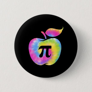 Apple Pi Day Funny 3.14 Pi Day Math Teachers Pi Ma 2 Inch Round Button