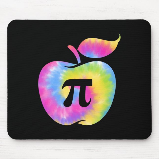 Apple Pi Day Funny 3.14 Pi Day Math Teachers Pi Ma Mouse Pad (Front)