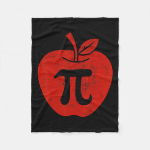 Apple Pi Day Pi Symbol Kids Toddler Youth Boys Gir Fleece Blanket