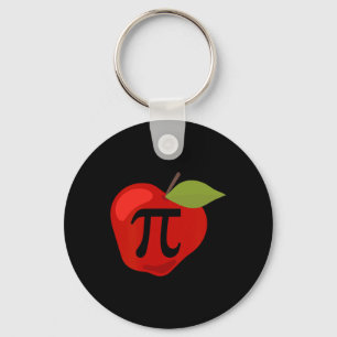 Apple Pi Funny Math Teacher Thanksgiving Pie Day G Keychain