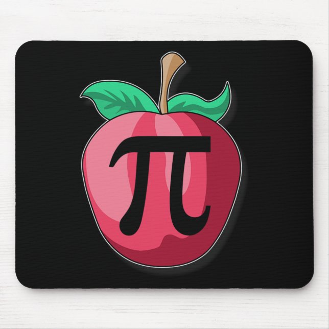 Apple Pi Funny Math Teacher Thanksgiving Pie Day G Mouse Pad (Front)