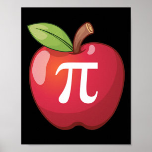 Apple Pi - Math Lovers' Math Teachers Pi Day  Poster