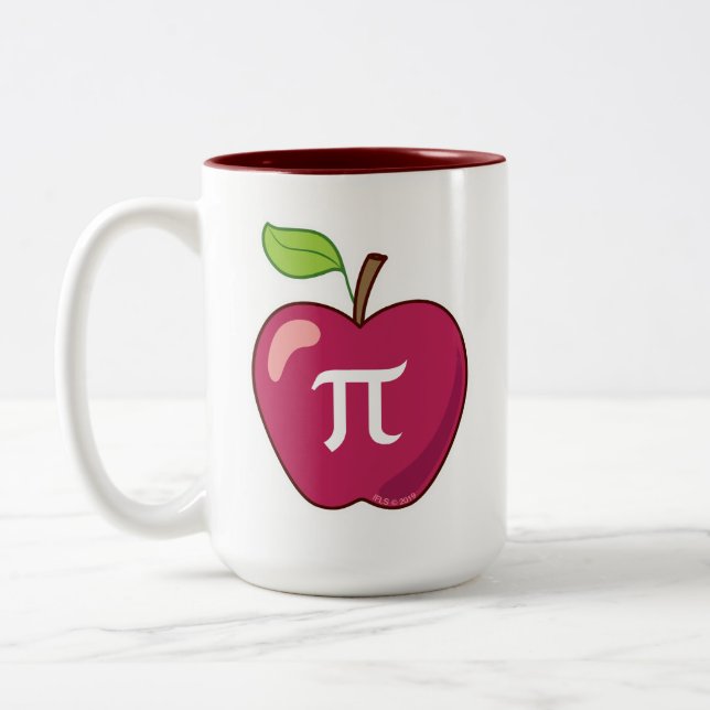 Apple Pi Two-Tone Coffee Mug (Left)
