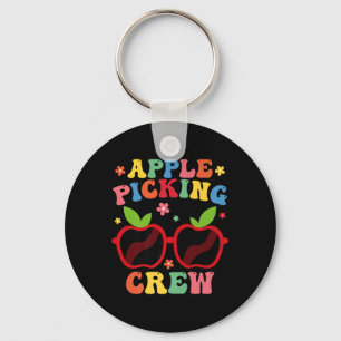 Apple Picking Crew 2025 Fall Orchard Harvest Fun P Keychain