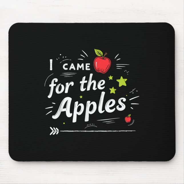 Apple Picking Fall Adventure Autumn Celebration  Mouse Pad (Front)