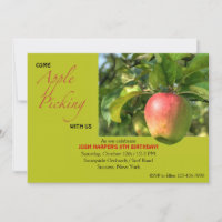 Apple Picking Invitation