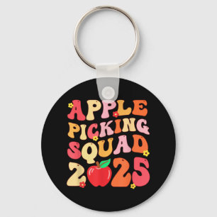 Apple Picking Squad 2025 Fall Farmer Apple Orchard Keychain