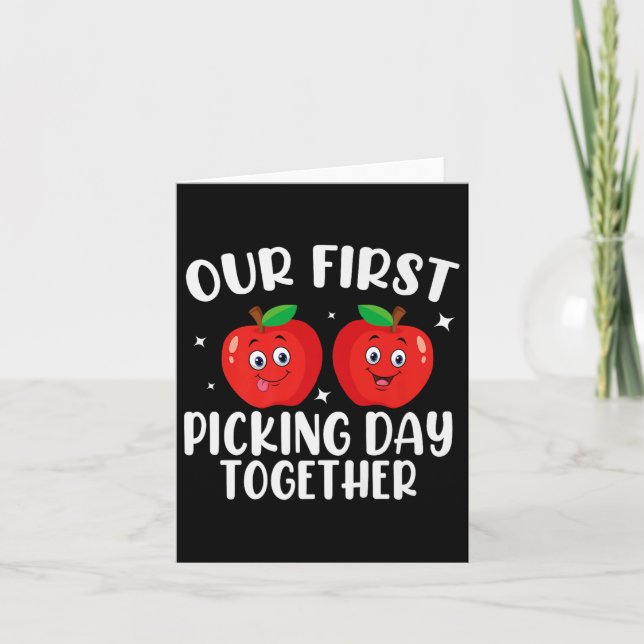 Apple Picking Squad 2025 Fall Orchard Harvest Fun  Card (Front)