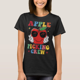 Apple Picking Squad 2025 Fall Orchard Harvest Fun  T-Shirt