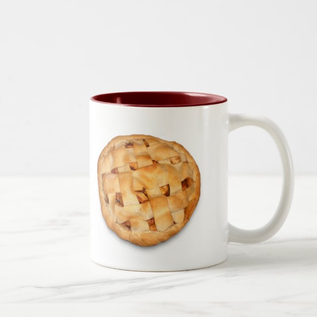 Apple Pie (Add Background Colour) Two-Tone Coffee Mug (Right)