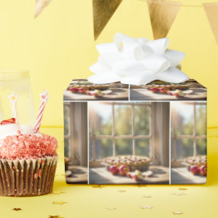 Apple Pie By Farmhouse Window Wrapping Paper