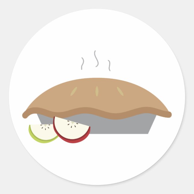 Apple Pie Classic Round Sticker (Front)