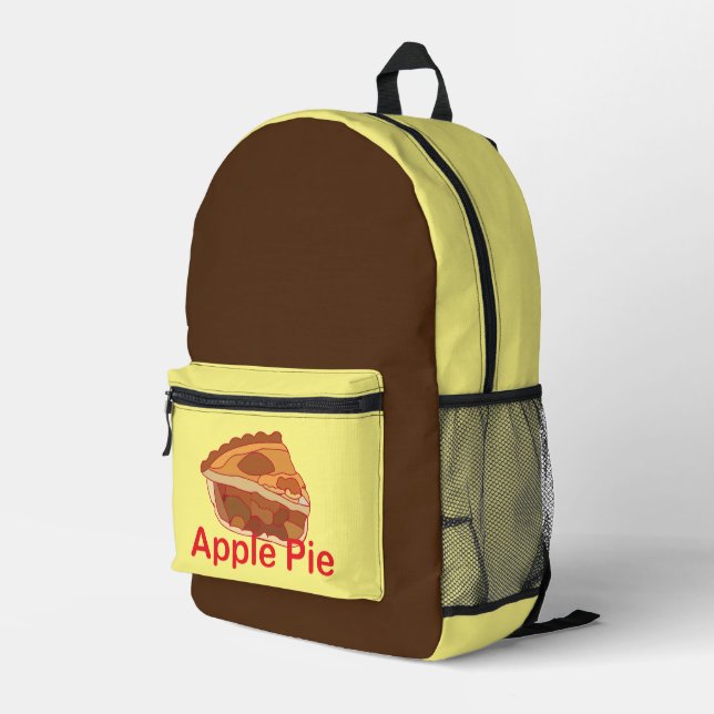 Apple Pie Dessert  Printed Backpack (Back Corner Right)
