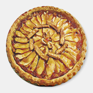 Apple Pie Food Magnet