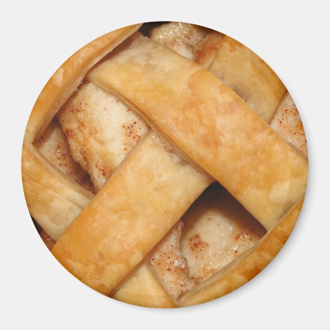 Apple pie lattice crust magnet (Front)