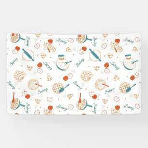 Apple Pie Lover Pattern Banner
