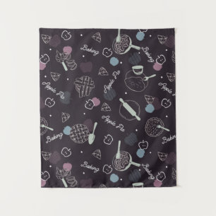 Apple Pie Lover Pattern Tapestry