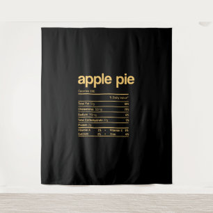 Apple Pie Nutrition Facts Funny Thanksgiving Chris Tapestry
