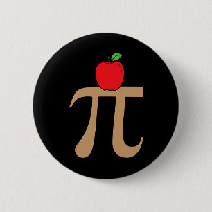 Apple Pie Pi Math Pun  2 Inch Round Button