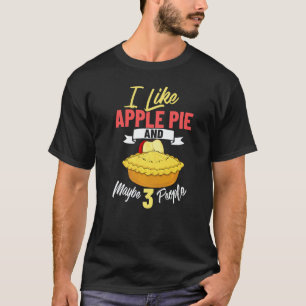 Apple Pie Recipe American Mini Pieces Spice Vegan T-Shirt