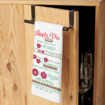 Apple Pie Recipe Kitchen Towel – Classic