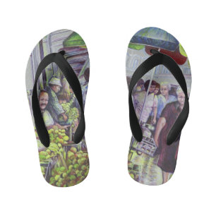 Apple Pie requires Apples Kid's Flip Flops
