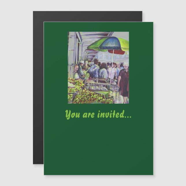 Apple Pie requires Apples Magnetic Invitation (Front/Back)