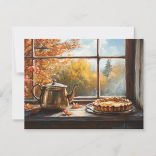 Apple Pie Rustic Kitchen Setting Postcard