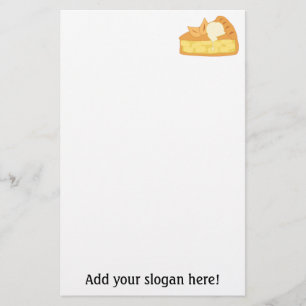 Apple Pie Slice Picture: Add Text to Customize Stationery