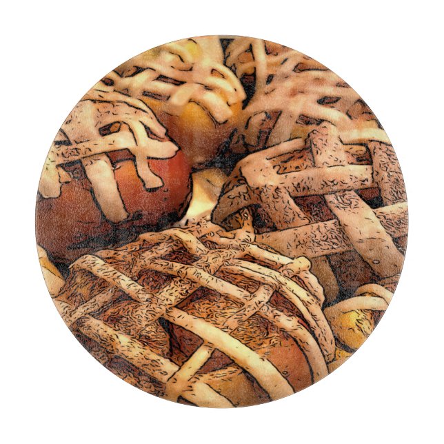 Apple Pie Tarts Cutting Board (Front)
