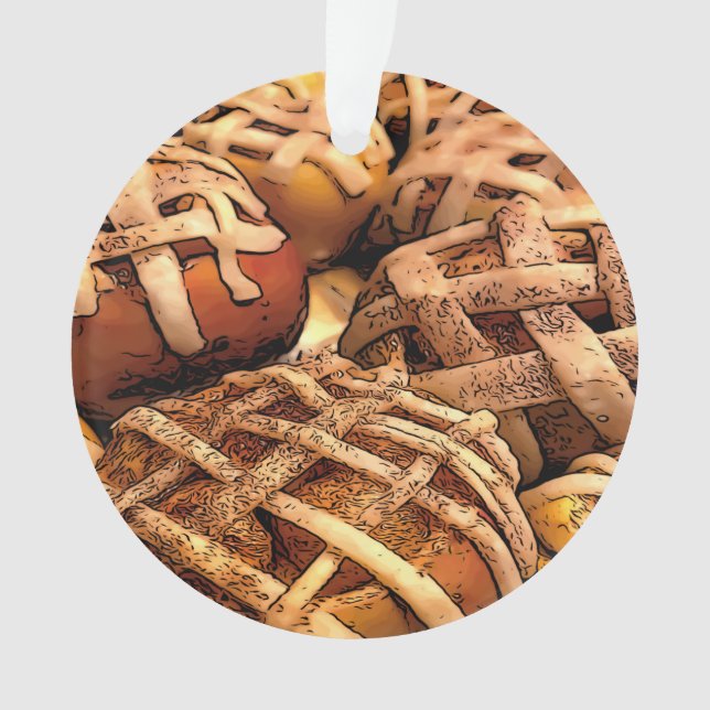 Apple Pie Tarts Ornament (Front)
