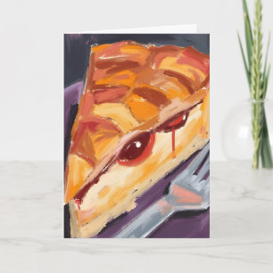 Apple Pie Thanksgiving Watercolor Card