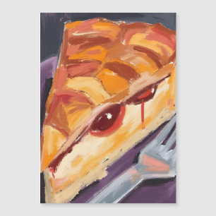 Apple Pie Thanksgiving Watercolor Magnetic Card