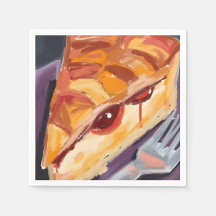 Apple Pie Thanksgiving Watercolor Napkin