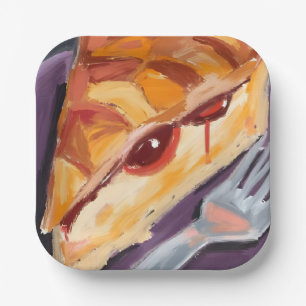 Apple Pie Thanksgiving Watercolor Paper Plate