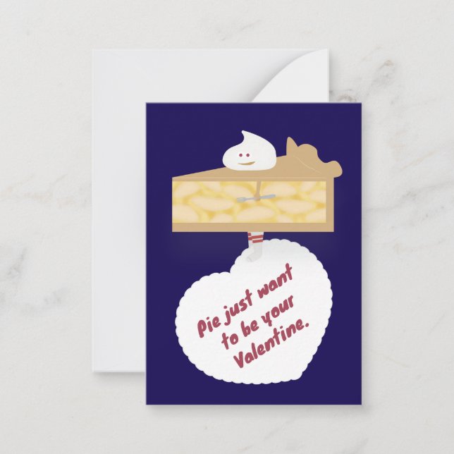 Apple Pie Valentine Note Card