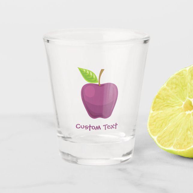 Apple Purple Shot Glass (Front)